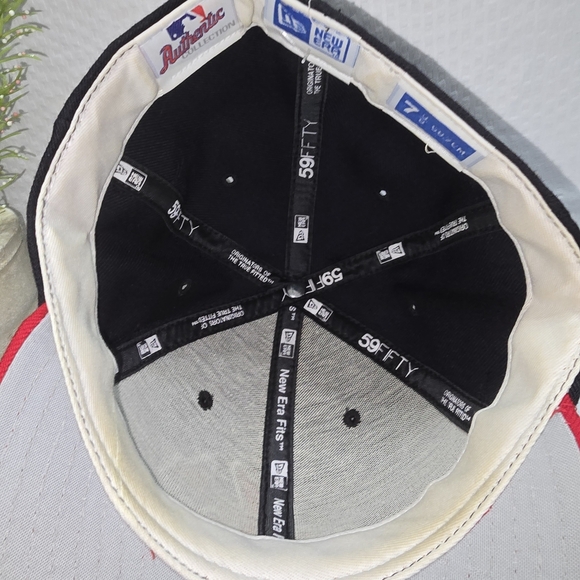 New Era Atlants Braves Baseball Cap Navy Red Euc Mens - Picture 3 of 6